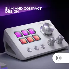 Mars Gaming MSD-Two Control Deck Weiß Windows / MacOS