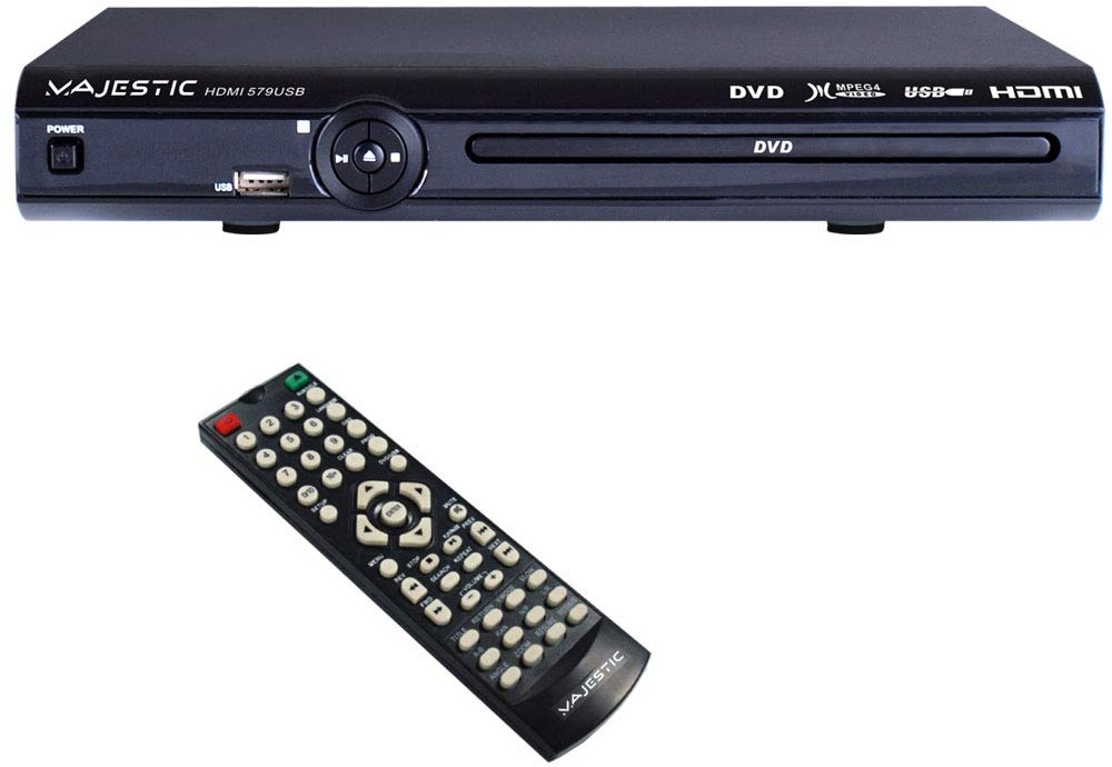 DVD-Player mit Kartenlesegerät/HDMI /USB-Anschluss und Mpeg4/SD/MMC+USB//Schwarz 