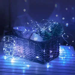 Modee | Weihnachtsbeleuchtung LED-Lichterkette | 10m | 100 Lichter | IP44 | Weißes Tageslicht