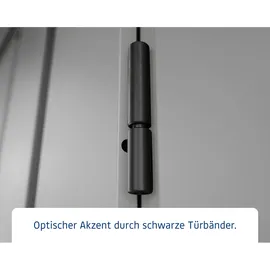 EcoStar Gerätehaus 2,37 x 2,78 m Graualuminium