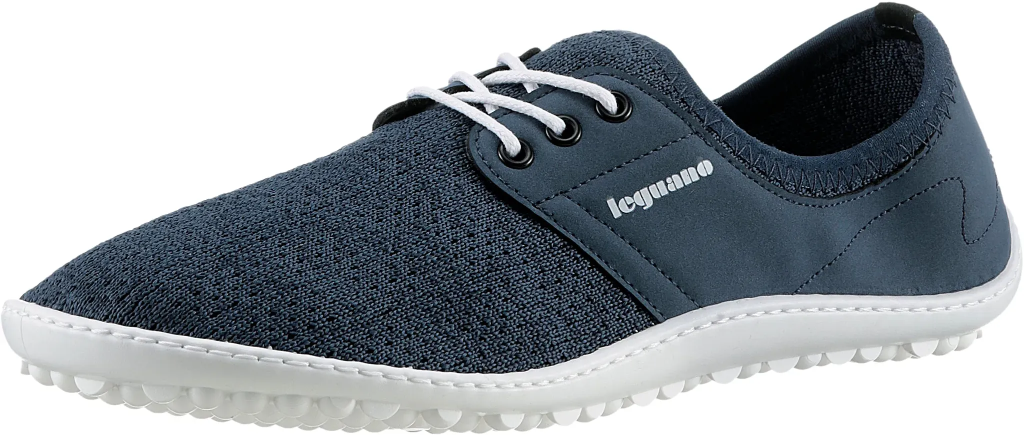 Barfußschuh LEGUANO "Juno" Gr. 44, blau (navy) Damen Schuhe Barfußschuh Schlupfschuh, Bequemschuh mit speziell entwickelter Halbkugel-Sohle Bestseller