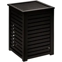 Five - 65-Liter-Wäschekorb aus Holz in Schwarz