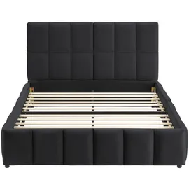 Tectake Shirley 120 x 200 cm Schwarz