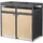 ML-Design Mülltonnenbox 132 x 80 x 124 cm bronze