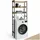 Tectake Badezimmerregal Seattle - 67 x 25 x 165,5 cm Industrial Holz hell, Eiche Sonoma