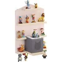 Regal für Toniebox® und Tonies® “Haus“, magnetische Aufbewahrung, Rosa (00132429)