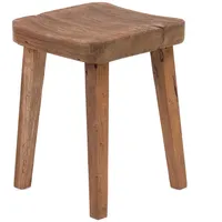 DESIGN DELIGHTS Hocker, Natur, Holz 30x40x30 cm (HxB), Mahagoni