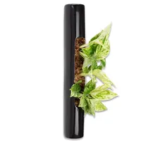Flowerbox Tube - schwarz - 40x6,5 cm