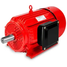Eberth Elektromotor 7,5 kW Leistung, Drehstrommotor aus Aluminium, 3-Phasen, Drehzahl 2900 U/min., 15 A, Asynchronmotor für Einsatz in Industrie, 74 kg
