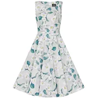 Hearts & roses London Swing Kleid Rey Floral Vintage Rockabilly Retro, Größe:S - S