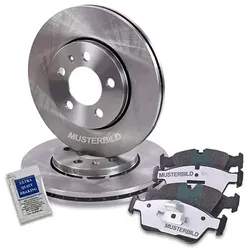 Bestprice Bremsscheiben + Bremsbeläge Vorne BELÜFTET [Hersteller-Nr. NK-202614] für Honda