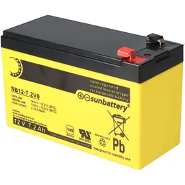 Sun Battery Akku passend für Alarmanlage Abus Terxon SX AZ4000 12 Volt 7,2Ah VDS Zulassung