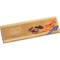 Lindt Schokolade Dunkle Mandel | 300 g Tafel | Zartbitter-Schokolade mit ganzen gerösteten Mandeln | Schokoladentafel | Schokoladengeschenk