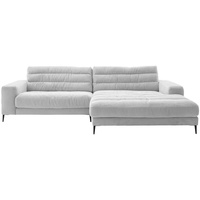 Dieter Knoll Ecksofa Badia, Grau, Textil, 4-Sitzer, Füllung: Polyurethan (Pur), Ottomane rechts, 296x207 cm, Goldenes M, Dgm, Typenauswahl, Fußauswahl, Stoffauswahl, seitenverkehrt erhältlich, Hocker Rücken echt, Wohnzimmer, Sofas & Couches, Wohnlandschaften