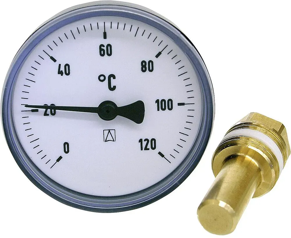 Bimetall-Zeigerthermometer DN 15 (1/2''), Kl. 1, 0/60°C BiTh 63 K