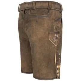 Nübler Kinderlederhose kurz Edgar in Braun | Gr.: 176