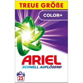 Ariel Schnell Auflösendes Pulverwaschmittel Color+ 1.5 kg, 25 Waschladungen, Farbschutz