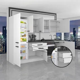 Belini Küchenzeile Linda 240 cm Weiß