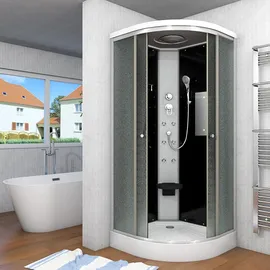 SeniorBad Duschkabine Fertigdusche Dusche Komplettkabine D10-03M0 80x80 cm ohne 2k Scheiben Versiegelung