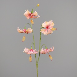 Kunstblume Hibiskus-Zweig - orange