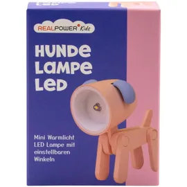 Realpower LED-Tier Taschenlampe Pinker Hund