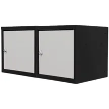 Proregal Mega Deal 2x Schließfachwürfel Blocky mit Drehriegelschloss für Vorhängeschloss 40x40x40cm Anthrazit/Lichtgrau
