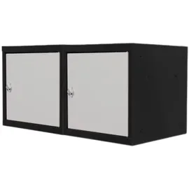 Proregal Mega Deal 2x Schließfachwürfel Blocky mit Drehriegelschloss für Vorhängeschloss 40x40x40cm Anthrazit/Lichtgrau