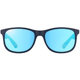 Ray Ban Andy RB4202 shiny blue on matte top / blue flash