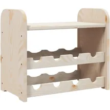 vidaXL Weinregal mit Oberplatte 43 x 25 x 37 cm Braun