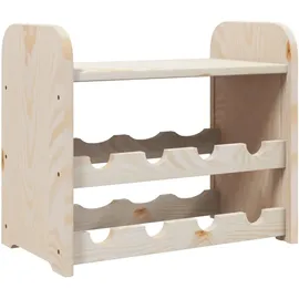 vidaXL Weinregal mit Oberplatte 43 x 25 x 37 cm Braun
