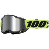 100% Accuri 2 Neon Yellow - Mirror Silver Lens/CAT3