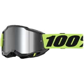 100% Accuri 2 Neon Yellow - Mirror Silver Lens/CAT3