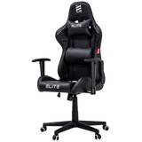 Elite Gaming-Stuhl DESTINY, Rücken- und Nackenkissen, Wippmechanik, bis 170kg, Sitzhöhe 45-55, MG200 (Schwarz)