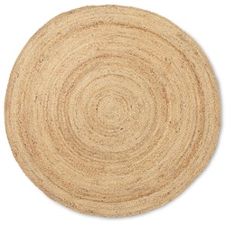 Ferm Living - Eternal Runder Jute Teppich, Ø 120 cm, natur