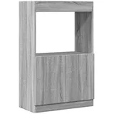 vidaXL Highboard Grau Sonoma-Eiche 63x33x100 cm Holzwerkstoff