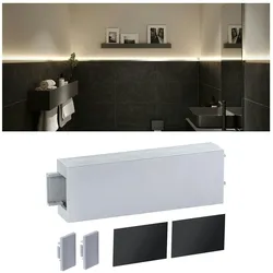 Paulmann LumiTiles Zubehör Profil Top Abdeckung 80x24mm Telegrau 78408