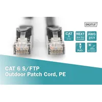 Digitus DK-1644-030/BL-OD RJ45 Netzwerkkabel, Patchkabel CAT 6 S/FTP 3.00
