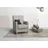 Sessel Palmera Mikrofaser 70 x 93 x 75 cm grau mit Federkern