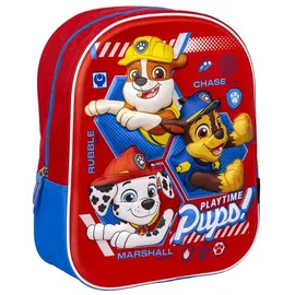 Paw Patrol 3D Rucksack Backpack Freizeitrucksack Kinderrucksack für mutige Entdecker - Rot