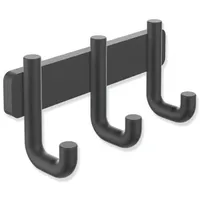 Hewi Serie 480 Hakenleiste 480.90.00260DC mit 3 Haken, pulverbeschichtet,