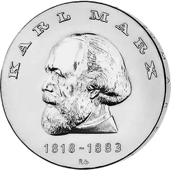 20 Mark DDR Gedenkmünze "150. Geburtstag Karl Marx"!