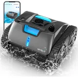 WYBOT C1 MAX Akku Poolroboter Boden und Wand mit App, 240 Min. Vollautomatisch Poolsauger, Intelligente Wegeplanung Poolreiniger mit 65W-Motor, Infrarotsensor, Regelmäßige Zyklusreinigung, 200 m2