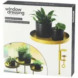 Esschert Design Blumentopfhalter mit Klemme Rund Golden L