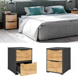 Vicco Nachtschrank Ruben 40,2 x 53,6 x 48 cm Eiche