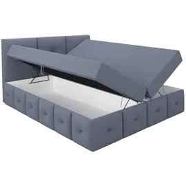 A&J MöbelLand Boxspringbett BOE 120 x 200 cm Braun