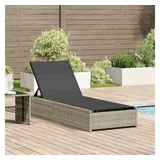 vidaXL Sonnenliege 60 x 200 x 27 cm Beige