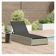 vidaXL Sonnenliege 60 x 200 x 27 cm Beige