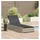 vidaXL Sonnenliege 60 x 200 x 27 cm Beige