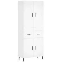 VidaXL Highboard Weiß 69,5x34x180 cm Holzwerkstoff