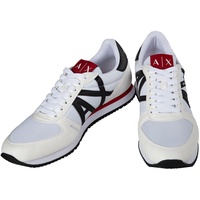 Giorgio Armani AX ARMANI EXCHANGE Herren Sneaker Low - Schnür-Schuh, Retro, Logo, 41-46 Weiß EU